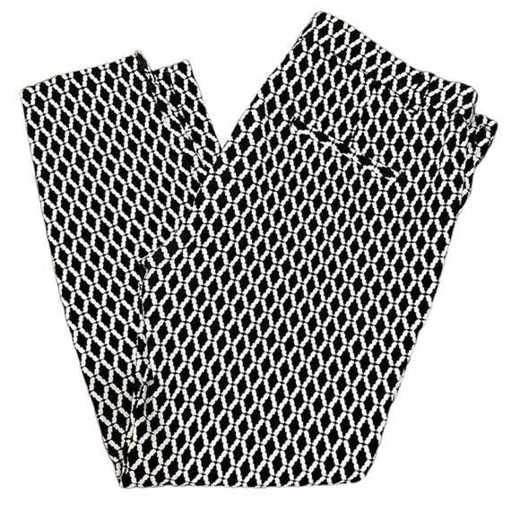 H&M Geometric Straight Skinny Leg Pants Size 10 - Picture 1 of 8